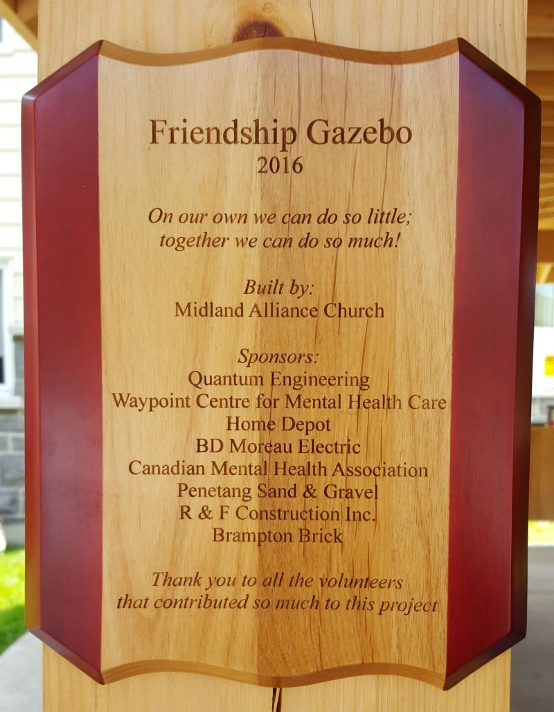 Friendship Gazebo 2016